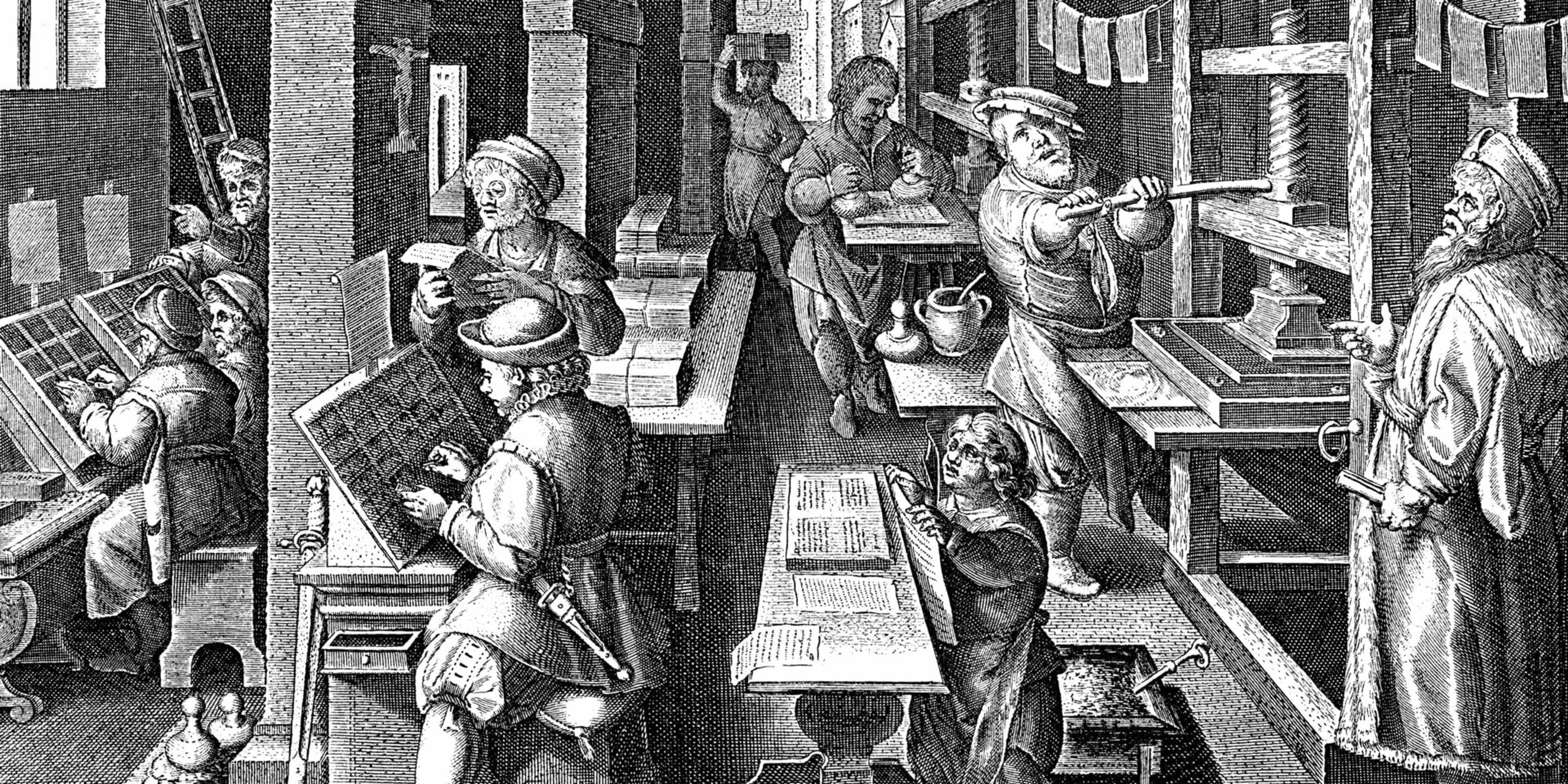 The printing press revolution - 15th–16th centuries